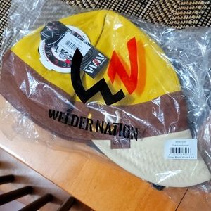 3 brand new never worn weldernation welding caps 7n3/8 the most comfortable